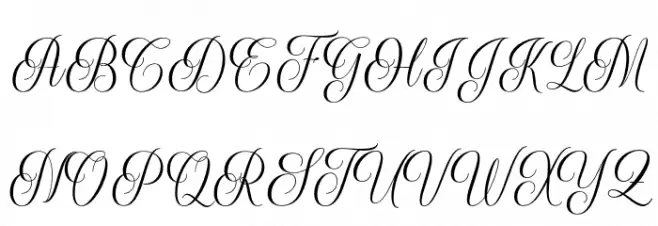 Grethania Script Fonte MAIÚSCULAS
