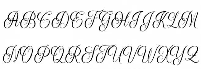 Grethania Script Polices MAJUSCULES