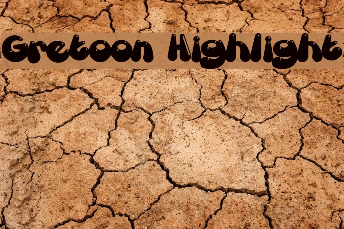 Gretoon Highlight Font examples
