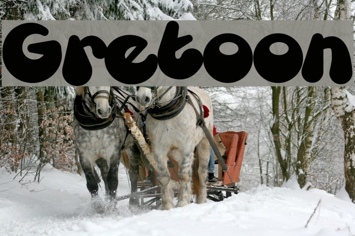 Gretoon Font examples