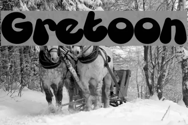 Gretoon Font examples
