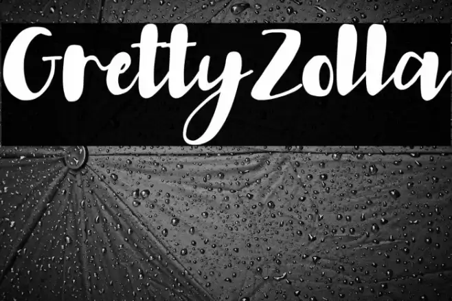 GrettyZolla Font examples