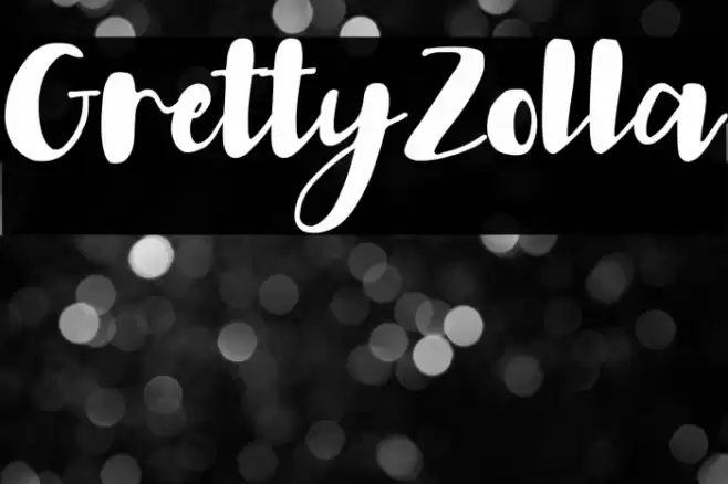 GrettyZolla Font examples