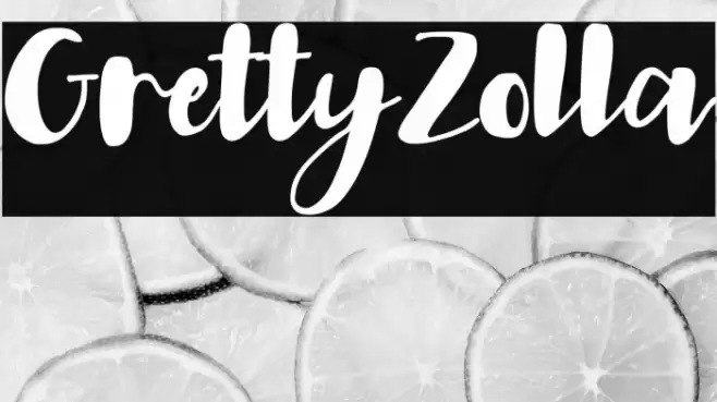 GrettyZolla Font examples