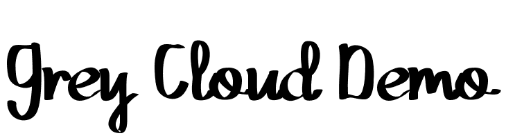 Grey Cloud Demo  لخطوط تنزيل