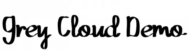 Grey Cloud Demo  Free Fonts Download