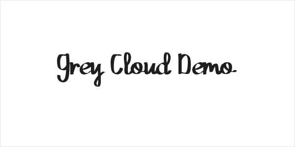 Grey Cloud Demo Logo