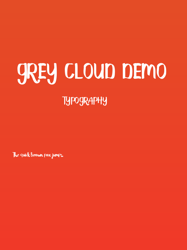 Grey Cloud Demo Poster
