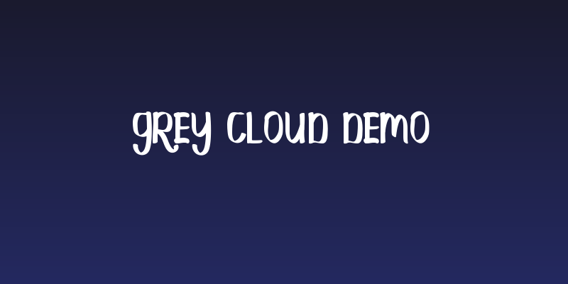Grey Cloud Demo Social Header