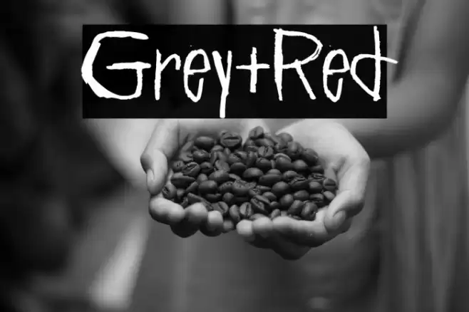 Grey+Red Font examples