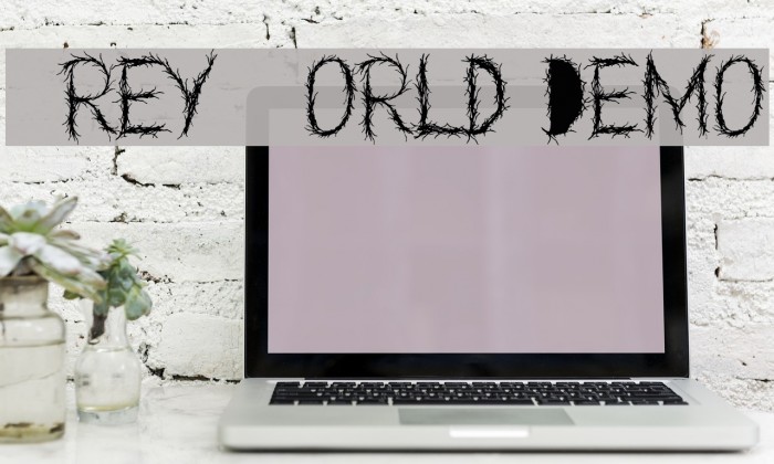 Grey World Demo Font examples