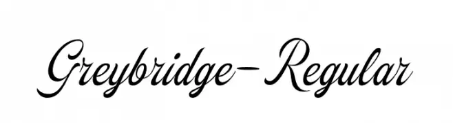 Greybridge-Regular  Frei Schriftart Herunterladen