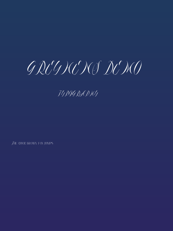 Greyhens Demo Poster