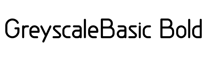 GreyscaleBasic Bold Font