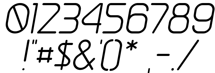 GreyscaleBasic Italic Font OTHER CHARS