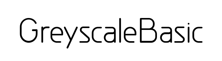 GreyscaleBasic Font