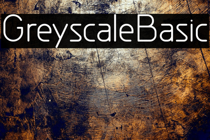 GreyscaleBasic Font examples