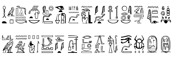 Greywolf Glyphs Font LOWERCASE