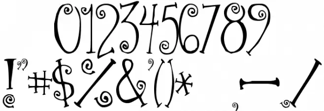 Greywolf Quirk Font Alte caractere