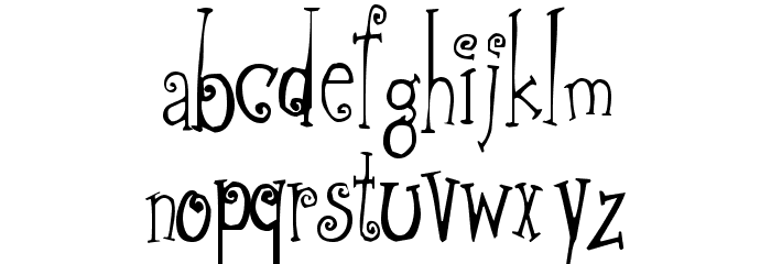 Greywolf Quirk Font LOWERCASE