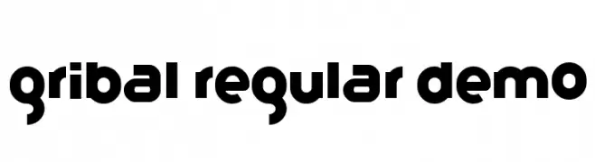 Gribal Regular Demo  font caratteri gratis