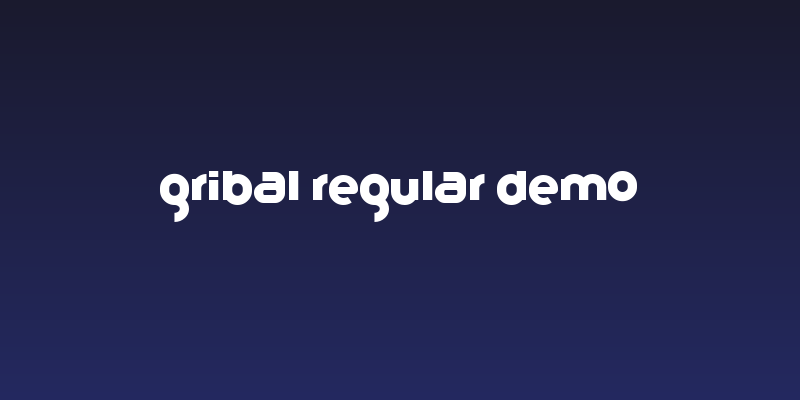 Gribal Regular Demo Social Header