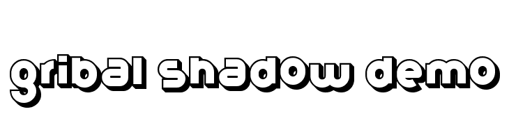Gribal Shadow Demo  Fuentes Gratis Descargar