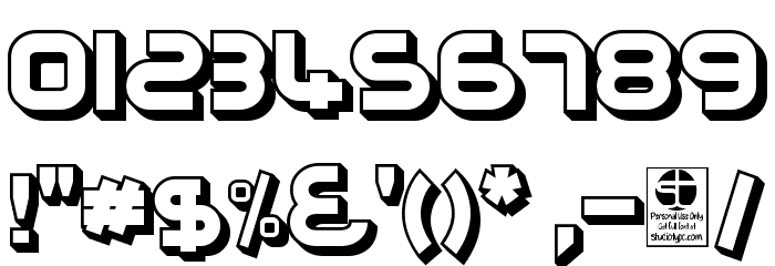 Gribal Shadow Demo Font OTHER CHARS