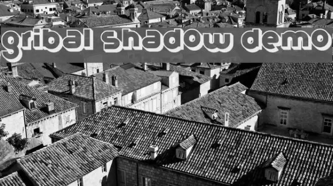 Gribal Shadow Demo Font examples