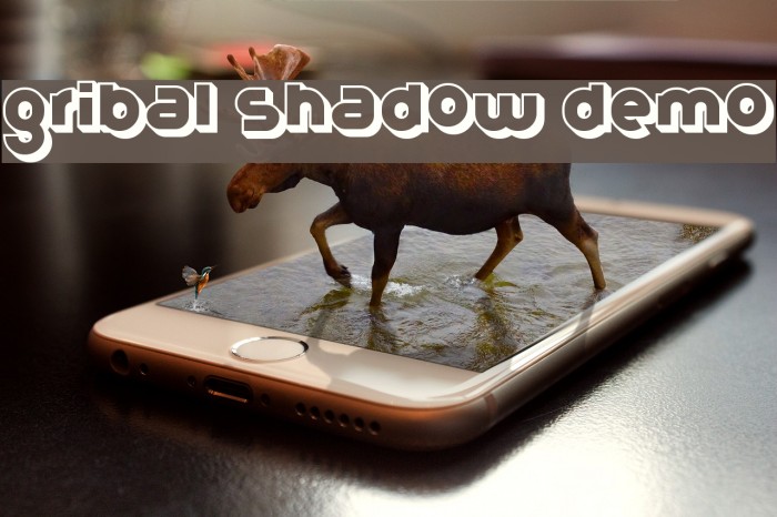 Gribal Shadow Demo Font examples