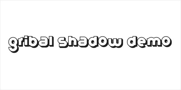 Gribal Shadow Demo Logo