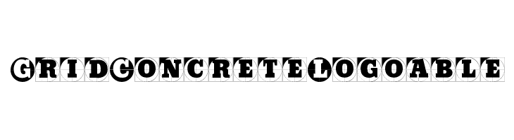 GridConcreteLogoable Font