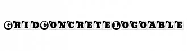 GridConcreteLogoable  Frei Schriftart Herunterladen