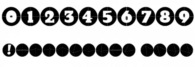 GridConcreteLogoable Шрифта ДРУГИЕ символов