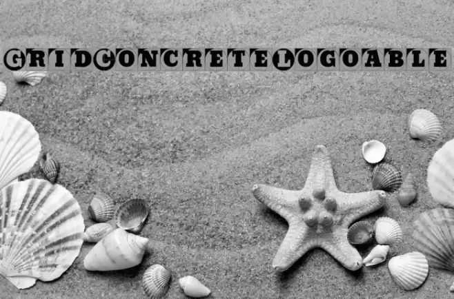 GridConcreteLogoable Шрифта examples