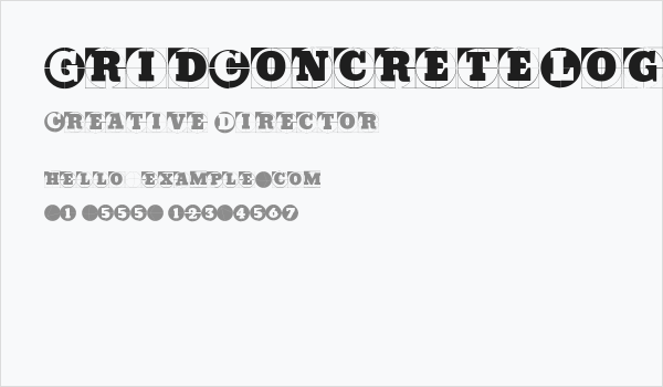 GridConcreteLogoable Business Card