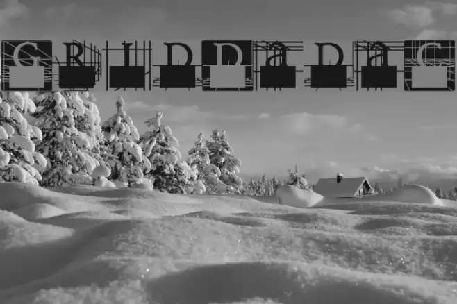 GridDadaC Font examples