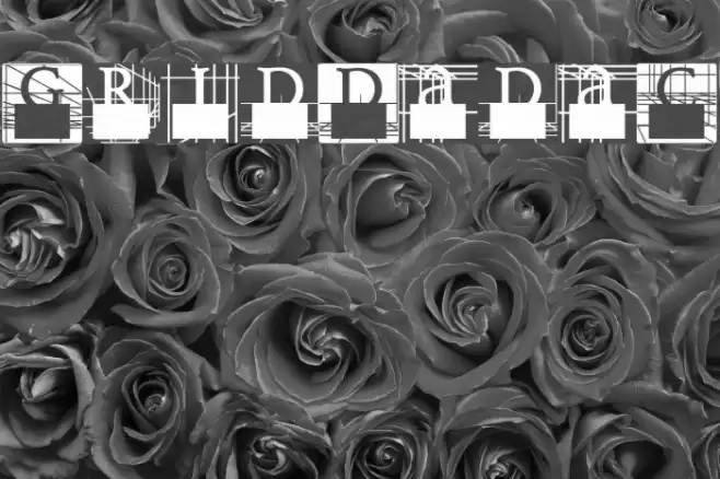 GridDadaC Font examples