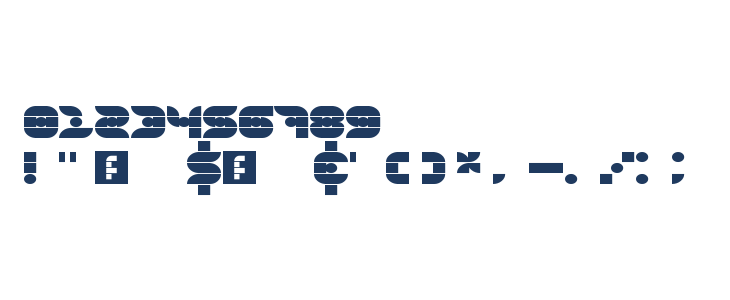 Gridder Bold Regular Other Characters