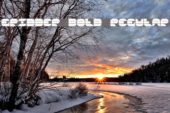 Gridder Bold Regular Example 2