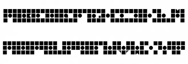 Gridder Box Regular フォント 小文字