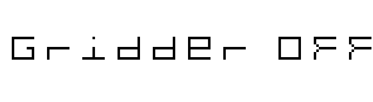 Gridder OFF Font