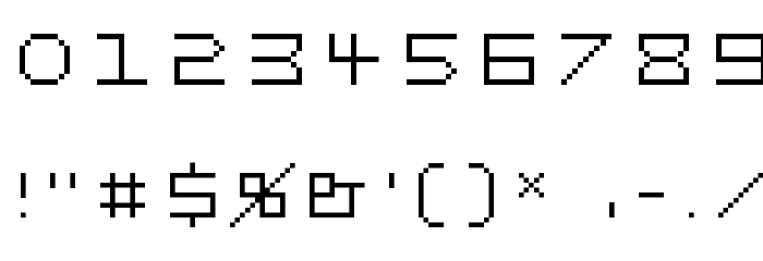 Gridder OFF Font OTHER CHARS