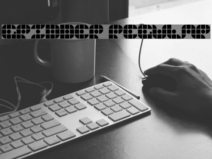 Gridder Regular Font examples