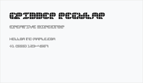 Gridder Regular Business Card