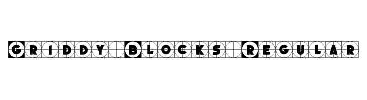 Griddy Blocks Regular  font caratteri gratis