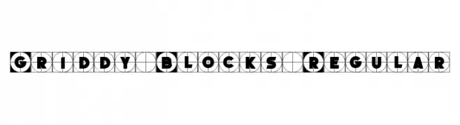 Griddy Blocks Regular  Скачать бесплатные шрифты