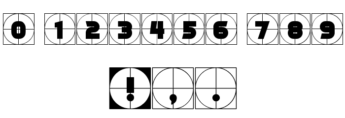 Griddy Blocks Regular Font OTHER CHARS