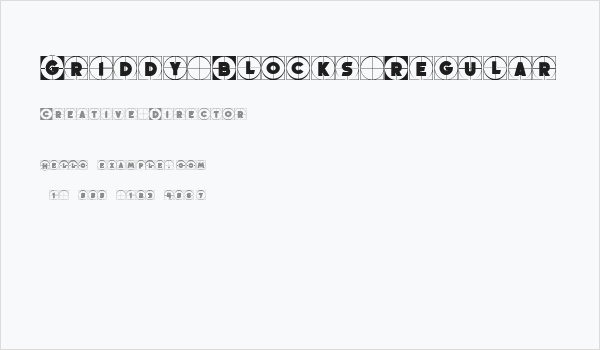 Griddy Blocks Regular Business Card