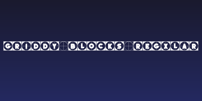 Griddy Blocks Regular Social Header